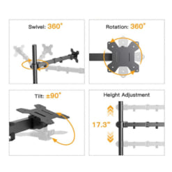 Giá đỡ laptop kẹp bàn GL01