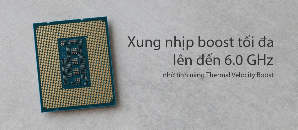 CPU Intel Core i9-14900K có thể đạt xung nhịp lên đến 6.0 GHz