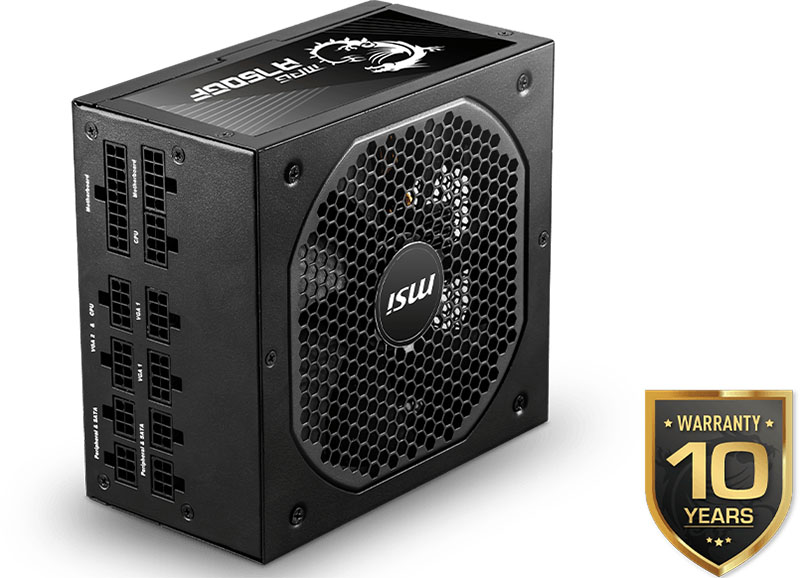 Nguồn MSI MPG A750GF 750W - 80 Plus Gold - Full-Modular