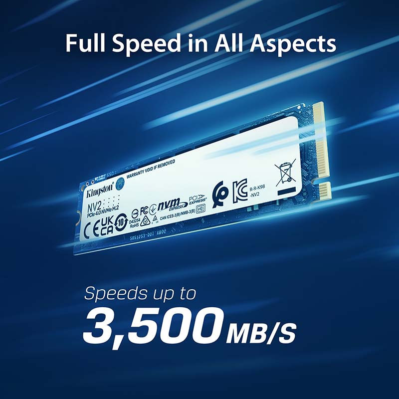 Ổ cứng SSD Kingston NV2 M.2 PCIe Gen4 x4 NVMe 1TB (SNV2S1000G)