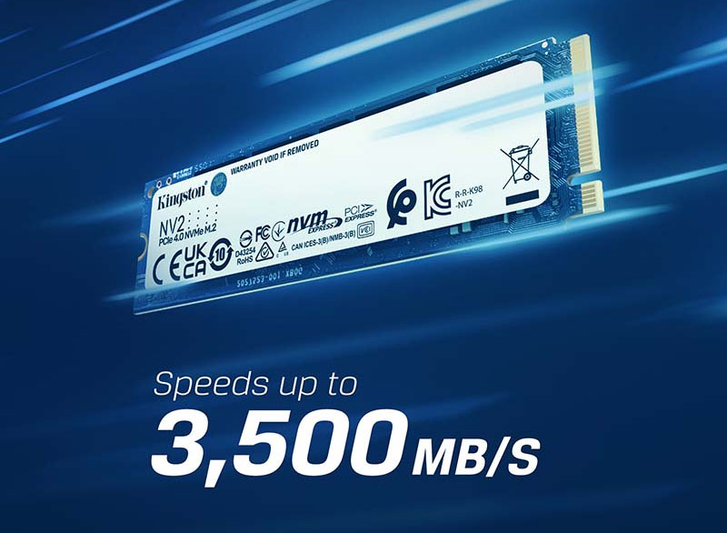 Ổ cứng SSD Kingston NV2 M.2 PCIe Gen4 x4 NVMe 500GB (SNV2S500G)