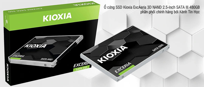 Ổ cứng SSD Kioxia ExcAeria 3D NAND 2.5-Inch SATA III 480GB
