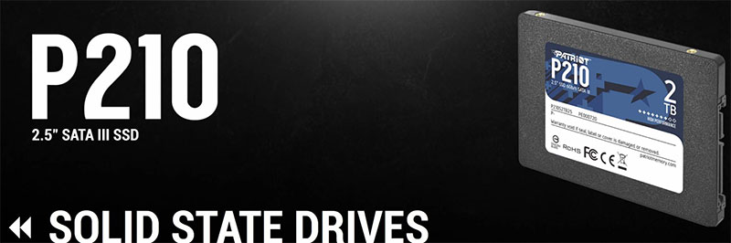 Ổ cứng SSD Patriot P210 SATA III 1TB (P210S1TB25)