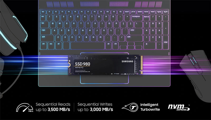 Ổ cứng SSD Samsung 980 PCIe NVMe V-NAND M.2 2280 250GB (MZ-V8V250BW)