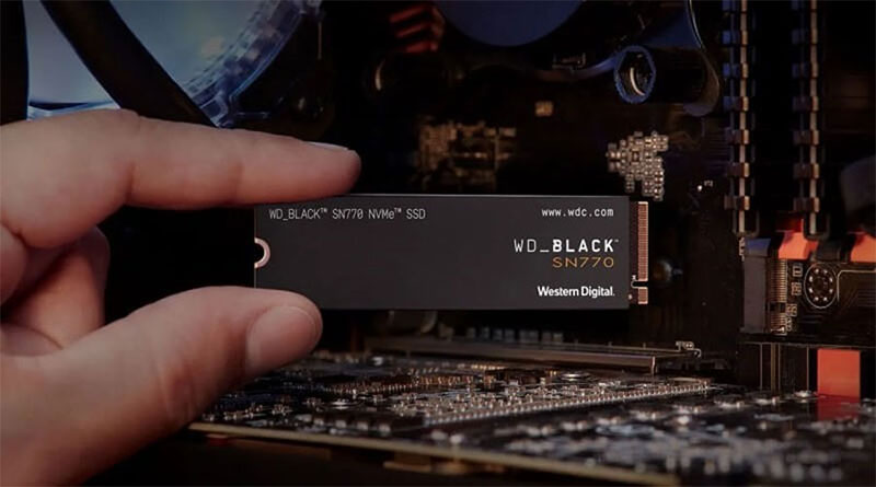 Ổ cứng SSD WD Black SN770 PCIe Gen4 x4 NVMe M.2 500GB (WDS500G3X0E)