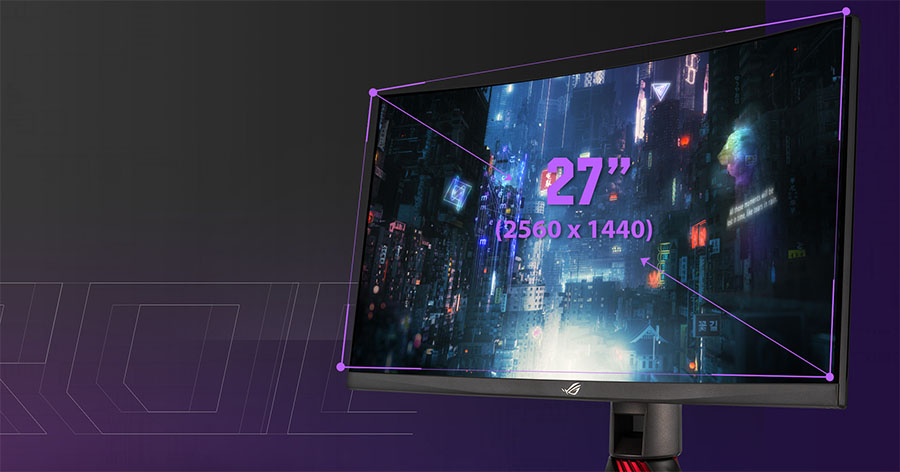 Màn hình cong Asus ROG Strix XG27WQ (27 inch - 2K - VA - 165Hz - 1ms) chuyên game