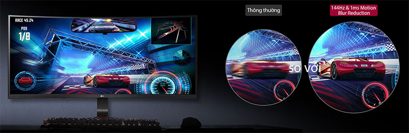 Màn hình cong LG 34GL750-B (34 inch - WFHD - IPS - 144Hz - 5ms) chuyên game