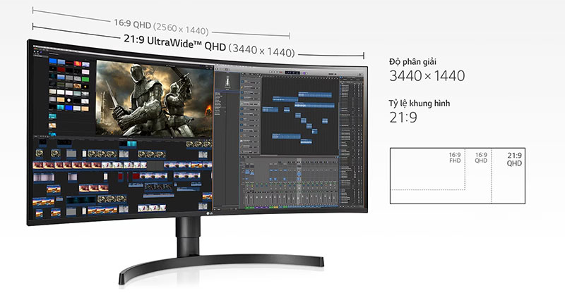 Màn hình cong LG 34WN80C-B (34 inch - 2K - IPS - 60Hz - 5ms) Màn hình cong LG 34WN80C-B (34 inch - 2K - IPS - 60Hz - 5ms)