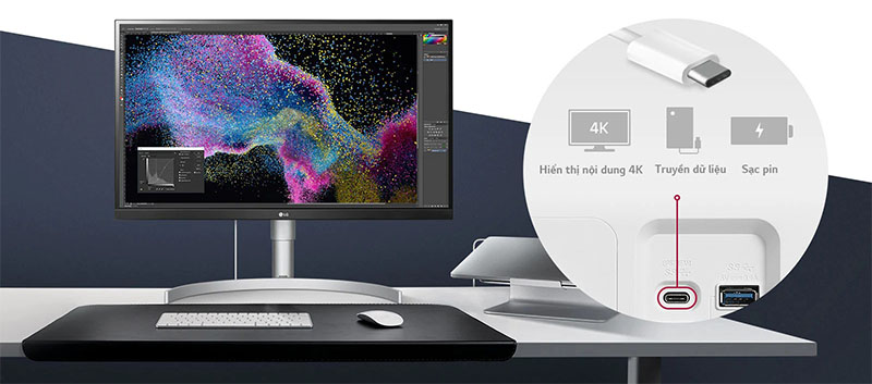 Màn hình LG 27UL850-W (27 inch - 4K - IPS - 60Hz - 5ms) chuyên đồ họa