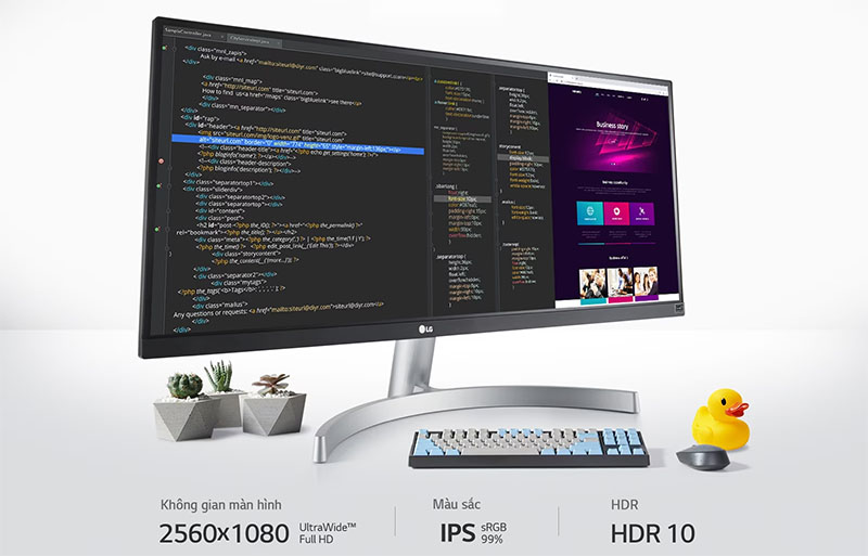 Màn hình LG 29WN600-W (29 inch - UW-FHD - IPS - 75Hz - 5ms)
