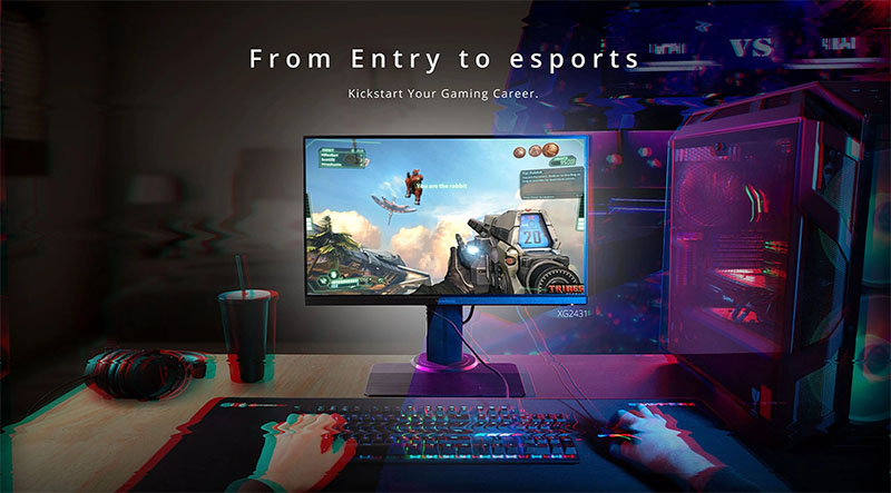 Màn hình ViewSonic XG2431 (24 inch - IPS - 240Hz - 1ms) chuyên game