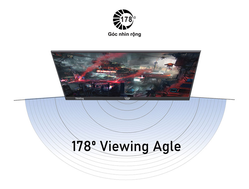 Màn hình VSP V2203H (22 inch tràn viền - VA - 75Hz - 5ms)