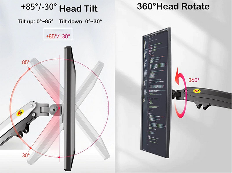 Giá treo màn hình máy tính North Bayou NB-H100