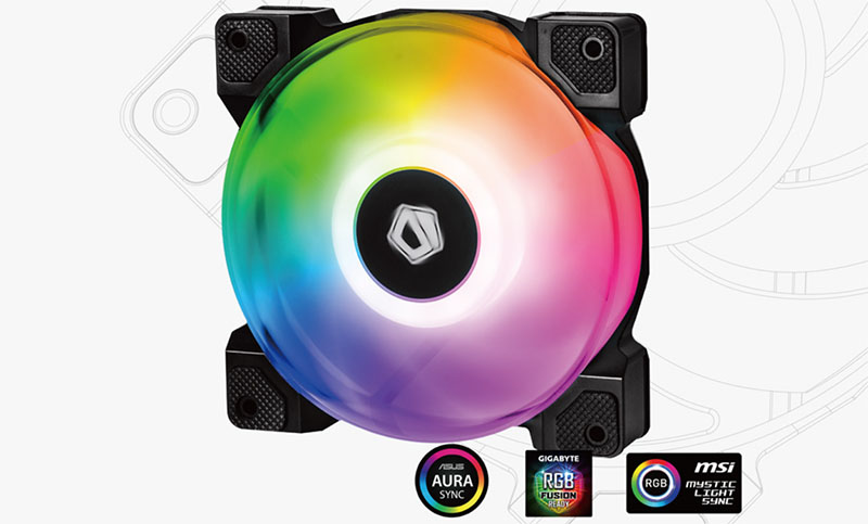 Quạt tản nhiệt ID-COOLING DF-12025-ARGB Single Pack