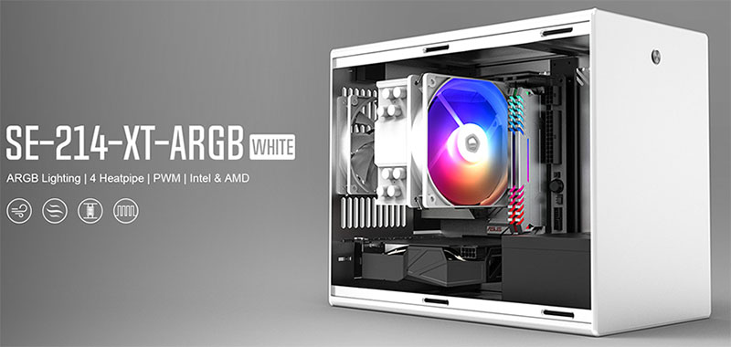 Tản nhiệt khí ID-COOLING SE-214-XT ARGB WHITE