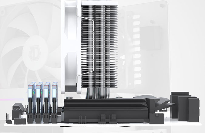 Tản nhiệt khí ID-COOLING SE-214-XT ARGB WHITE