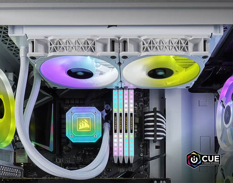 Tản nhiệt nước AIO Corsair H100i ELITE CAPELLIX White