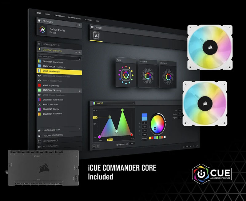 Tản nhiệt nước AIO Corsair H100i ELITE CAPELLIX White