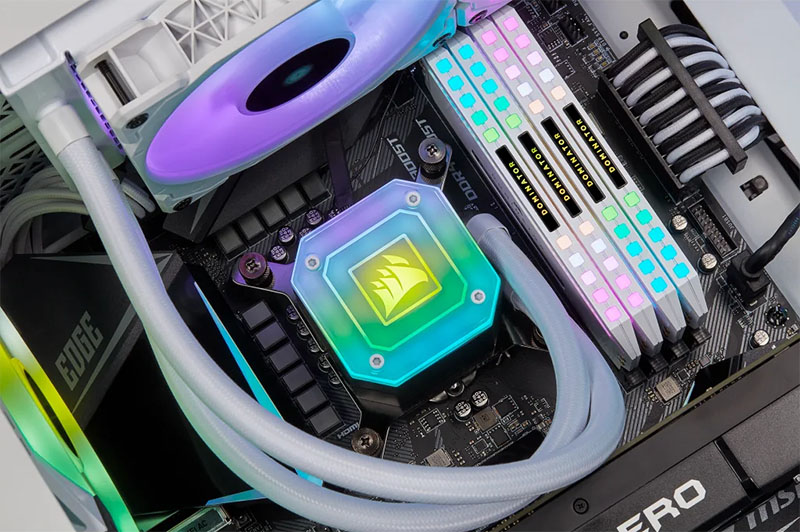 Tản nhiệt nước AIO Corsair H100i ELITE CAPELLIX White