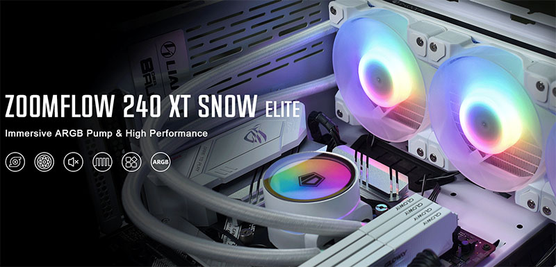 Tản nhiệt nước AIO ID-COOLING ZOOMFLOW 240-XT SNOW ELITE