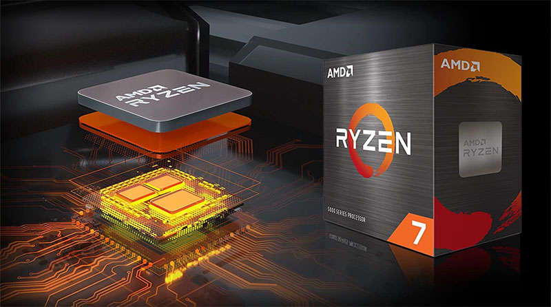 CPU AMD Ryzen 7 5800X (3.8GHz Up to 4.7GHz, 8 Nhân 16 Luồng, 32MB Cache, AM4)