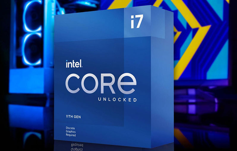 CPU Intel Core i7-11700F (Up to 4.9 GHz, 8 Nhân 16 Luồng, 16MB Cache, LGA 1200)
