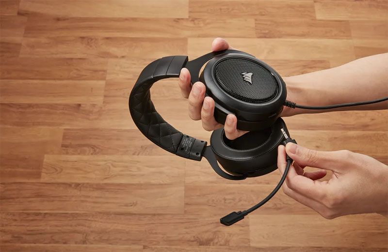 Tai nghe Corsair HS50 Pro Stereo Carbon chuyên game