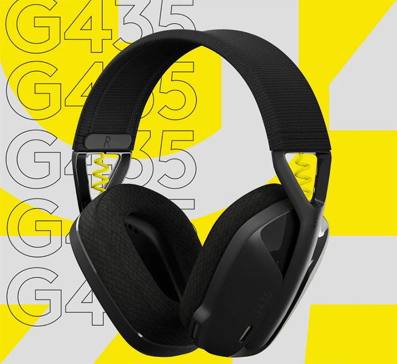 Tai nghe Logitech G435 Lightspeed Wireless - Black Neon Yellow