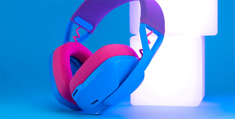 Tai nghe Logitech G435 Lightspeed Wireless - Blue Raspberry