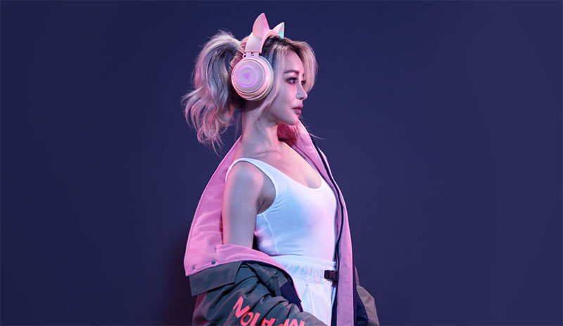 Tai nghe Razer Kraken Kitty Chroma Quartz