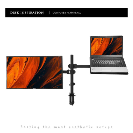 Giá treo màn hình máy tính và laptop kẹp bàn GM01