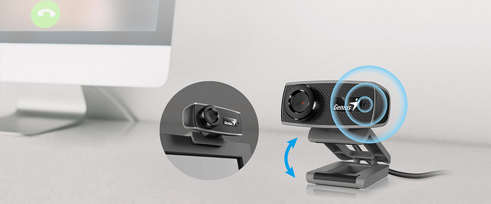 Webcam Genius Facecam 1000x có micro tích hợp