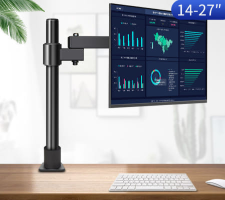 Giá treo màn hình máy tính gắn bàn tay ngắn xoay 360 độ GM05
