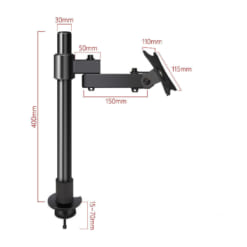 Giá treo màn hình máy tính gắn bàn tay ngắn xoay 360 độ GM05