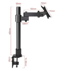 Giá treo màn hình máy tính gắn bàn tay ngắn xoay 360 độ GM05