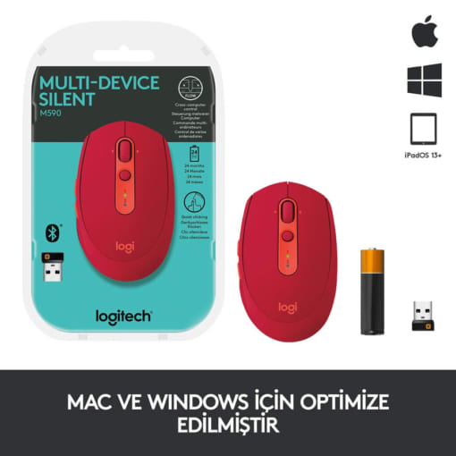 Chuột không dây bluetooth văn phòng Logitech M590 Silent