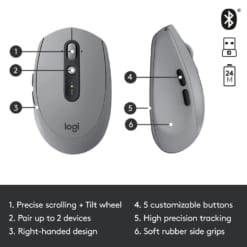 Chuột không dây bluetooth văn phòng Logitech M590 Silent