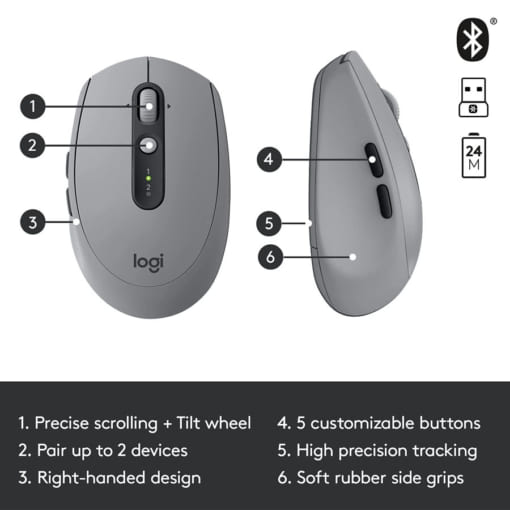 Chuột không dây bluetooth văn phòng Logitech M590 Silent