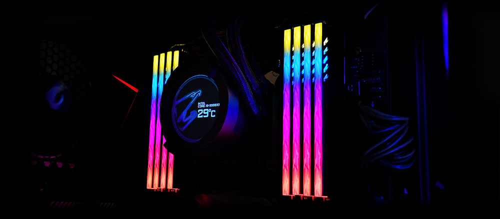 Demo Kit Aorus 16gb 3600mhz GIGABYTE AORUS RGB MEMORY DDR4 3600MHZ