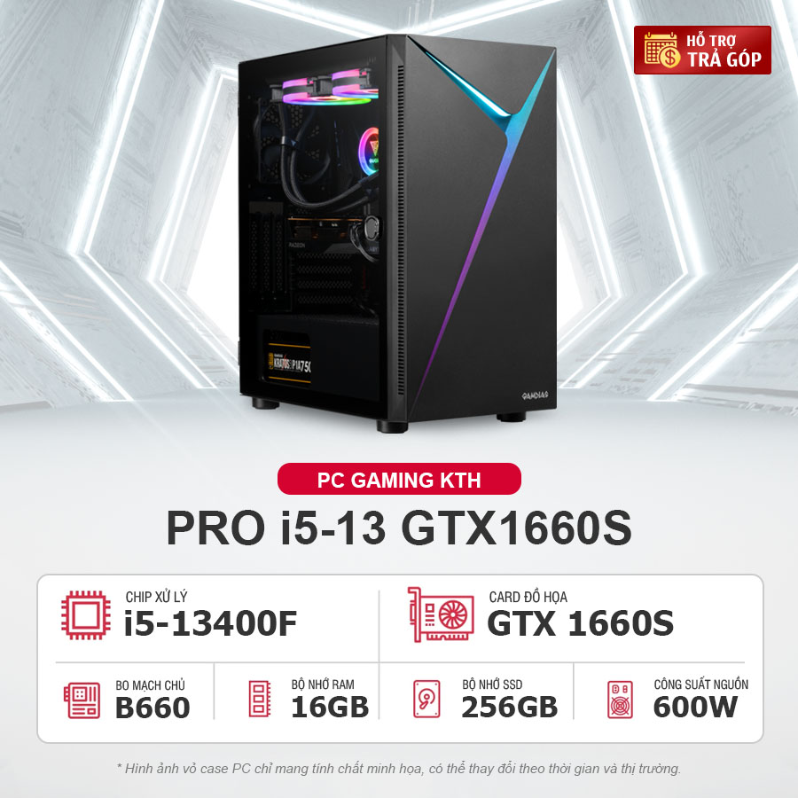 PC Gaming KTH PRO i5-13 GTX1660S